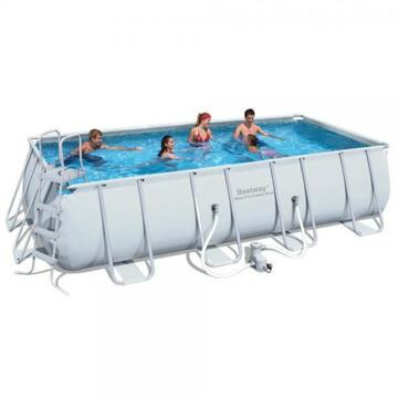 Piscina fuori terra rettangolare da giardino Steel Bestway 549x274x122