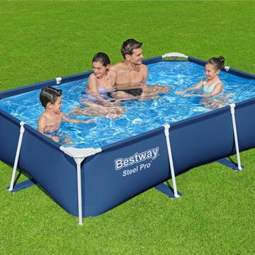 Piscina fuori terra rettangolare da giardino Steel Bestway 259x170x61