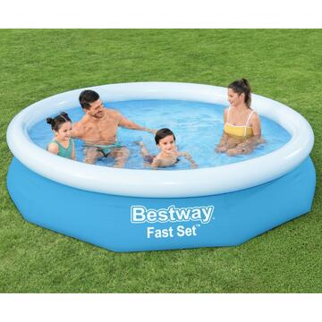 Piscina gonfiabile tonda Fast Set da giardino 305x66 Bestway