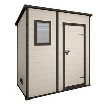 Casetta Manor Pent 6x4 porta attrezzi beige con finestra da giardino - Keter