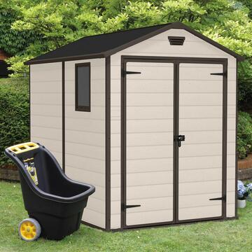 Casetta Manor 6x8 beige porta attrezzi da giardino - Keter