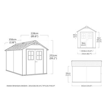 Casetta Porta Attrezzi Newton 7,5x11 Marrone Legno... - Marino fa Mercato