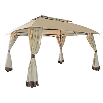 Gazebo con tende Burano per giardino 3x4